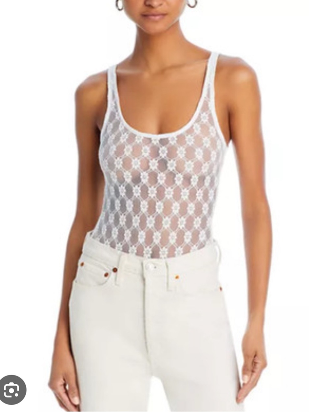NWT BARDOT Adoni Lace Bodysuit In White size small - Picture 7 of 8